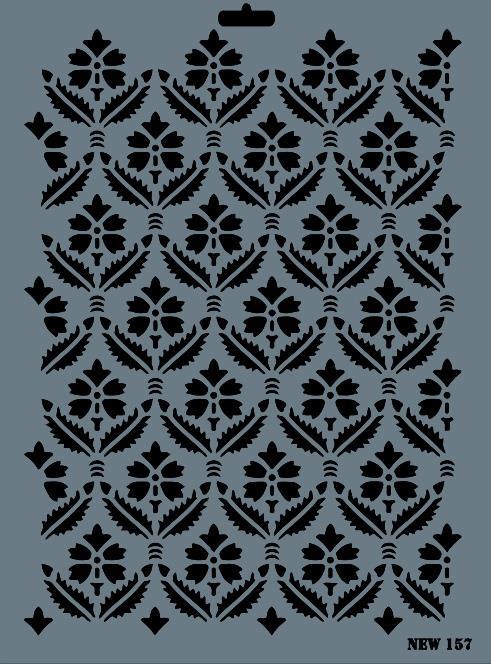 Rich New Seri N-157 Stencil 35x25 cm Lisinya202 Rich New Seri N-157 Stencil 35x25 cm
