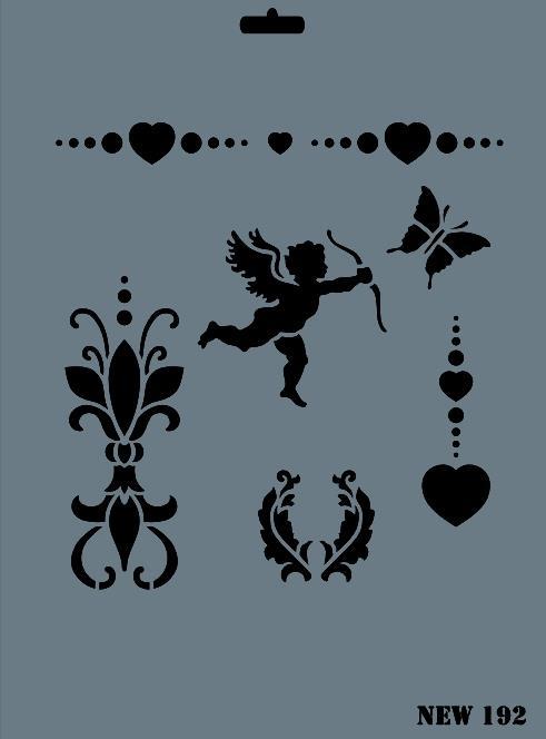 Rich New Seri N-192 Stencil 35x25 cm Lisinya202 Rich New Seri N-192 Stencil 35x25 cm