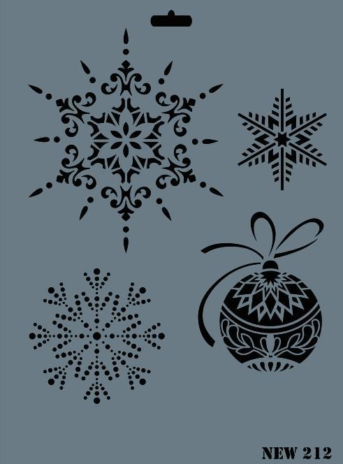 Lisinya202 Rich New Seri N-212 Stencil 35x25 cm