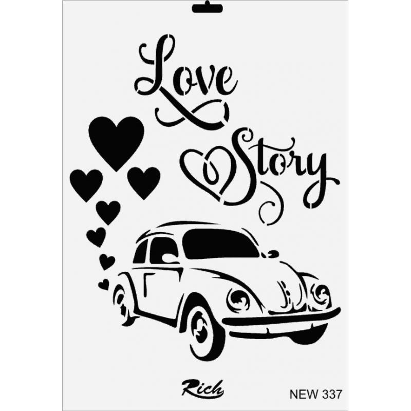 Rich New Seri N-337 Stencil 35x25 cm Lisinya202 Rich New Seri N-337 Stencil 35x25 cm