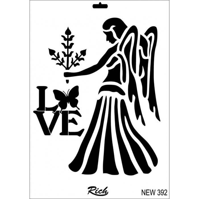Rich New Seri N-392 Stencil 35x25 cm Lisinya202 Rich New Seri N-392 Stencil 35x25 cm
