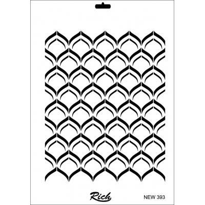 Lisinya202 Rich New Seri N-393 Stencil 35x25 cm