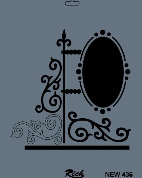 Rich New Seri N-436 Stencil 35x25 cm Lisinya202 Rich New Seri N-436 Stencil 35x25 cm