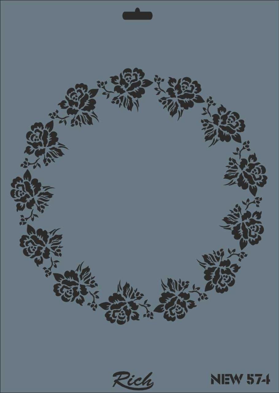 Rich New Seri N-574 Stencil 35x25 cm Lisinya202 Rich New Seri N-574 Stencil 35x25 cm