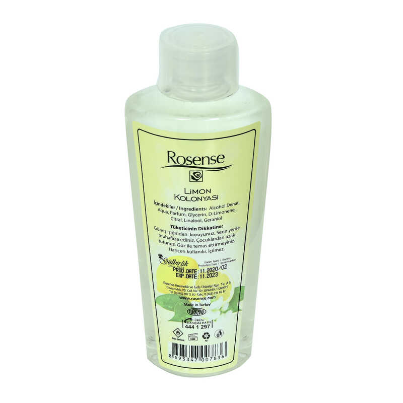 Lisinya214 Limon Kolonyası 80 Derece Pet Şişe 250 ML