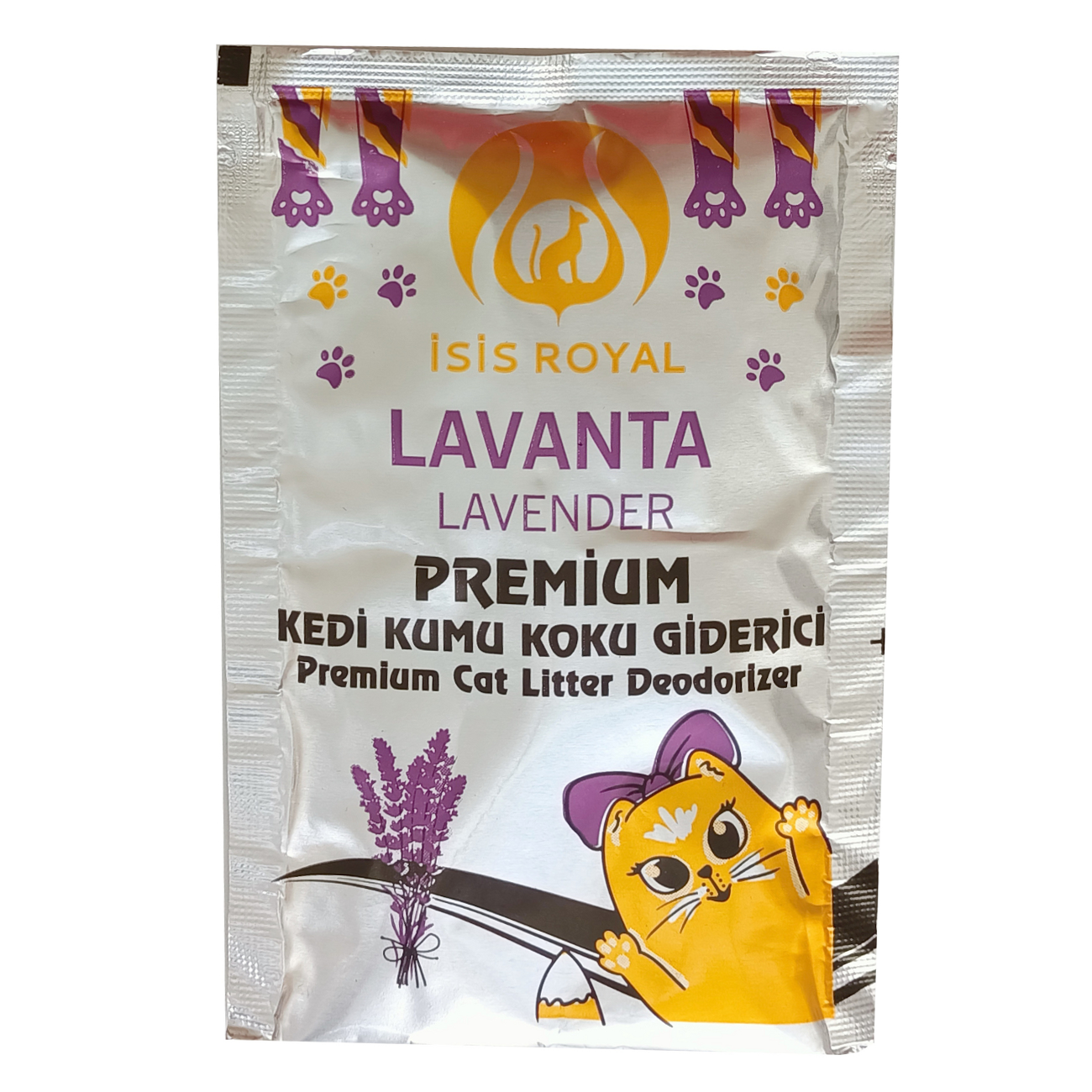 Lisinya205  Kedi Kumu Koku Giderici 25 gr Lavanta Kokulu