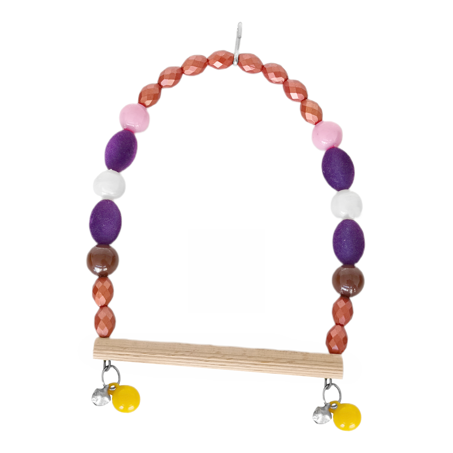 Lisinya205 Ahşap Tünekli Mor Kadife Boncuklu Kuş Salıncağı 10-14 cm Renkli Lisinya205 Ahşap Tünekli Mor Kadife Boncuklu Kuş Salıncağı 10-14 cm Renkli