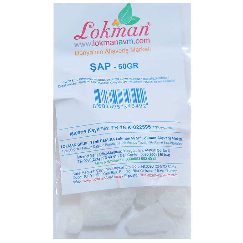 Lisinya214 Şap Doğal Granül Parça Çakıl Şap Taşı 50 Gr Paket