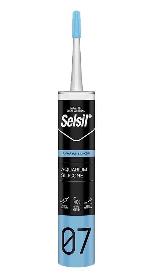 Selsil 07 Akvaryum Silikonu Şeffaf 280 ml Lisinya202 Selsil 07 Akvaryum Silikonu Şeffaf 280 ml