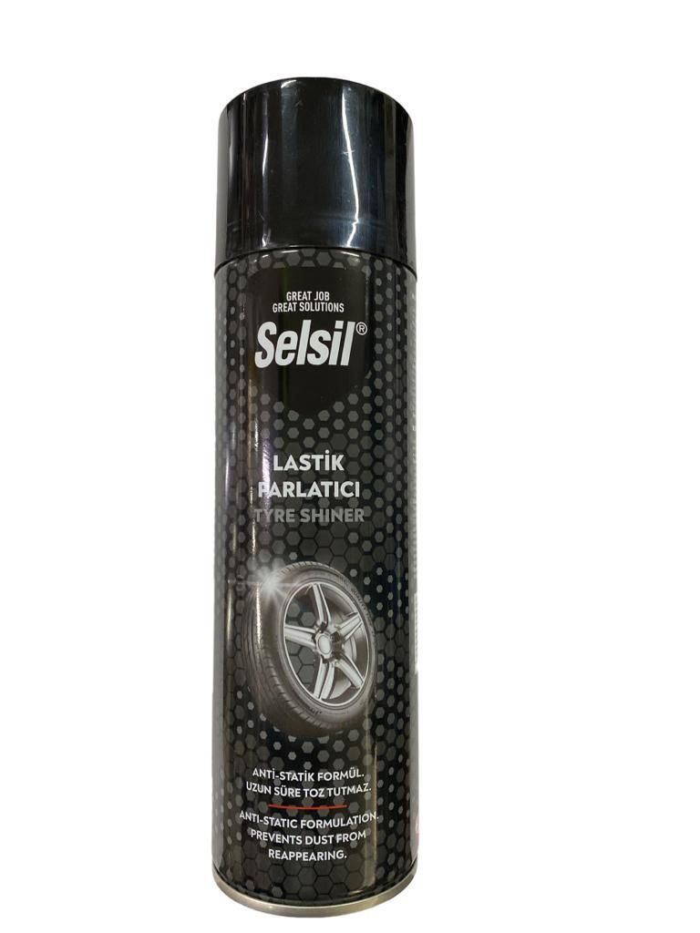 Selsil Lastik Parlatıcı Sprey 500 ml Lisinya202 Selsil Lastik Parlatıcı Sprey 500 ml