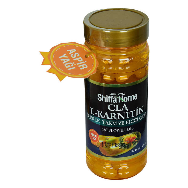 Shiffa Home Cla L-Karnitin Aspir Yağı Yumuşak 1000 Mg x 100 Kapsül - Lisinya