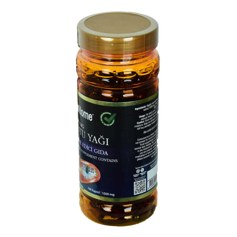 Shiffa Home Çörek Otu Yağı Soğuk Pres 1000 Mg x 100 Kapsül - Lisinya