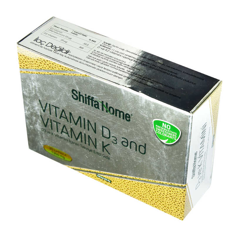 Lisinya214 Shiffa Home D3 ve K Vitamini Yumuşak 1300 Mg x 30 Kapsül