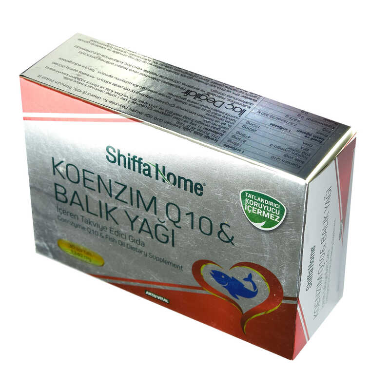 Shiffa Home Koenzim Q10 & Balık Yağı Yumuşak Jel 1340 Mg x 30 Kapsül - Lisinya