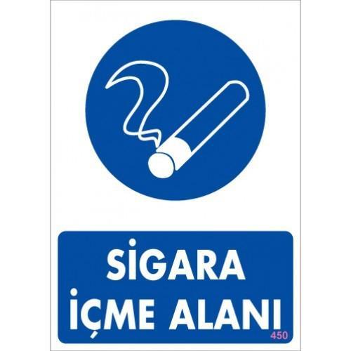 Lisinya202 Sigara İçme Alanı Uyarı Levhassı 25x35 KOD: 450