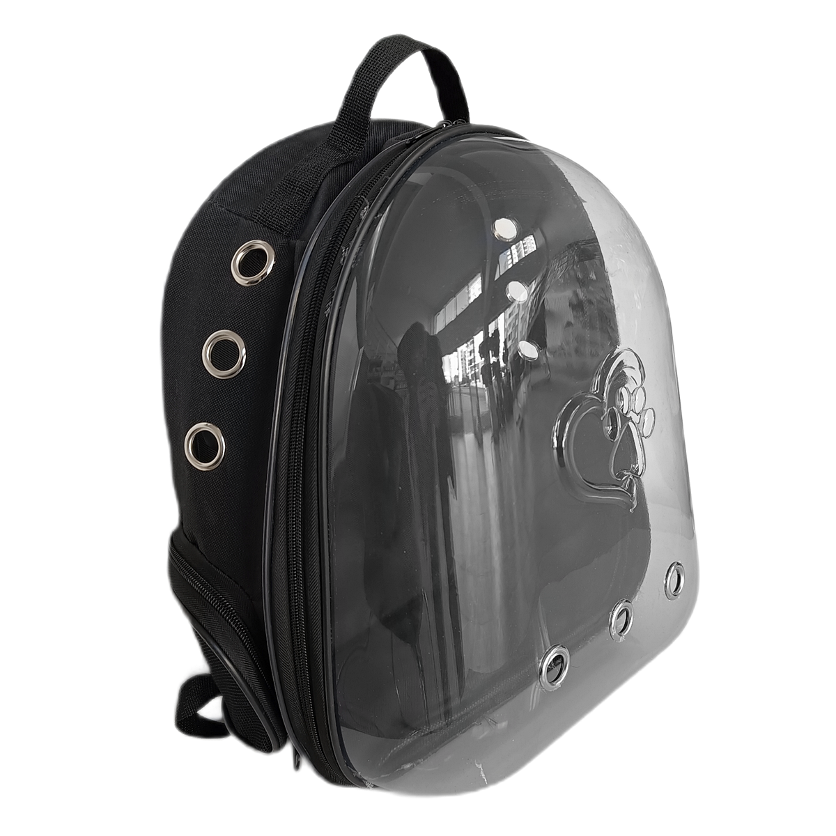 Lisinya205 Kalpli Patili Astronot Şeffaf Taşıma Sırt Çantası Siyah 24x32x42 cm Lisinya205 Kalpli Patili Astronot Şeffaf Taşıma Sırt Çantası Siyah 24x32x42 cm
