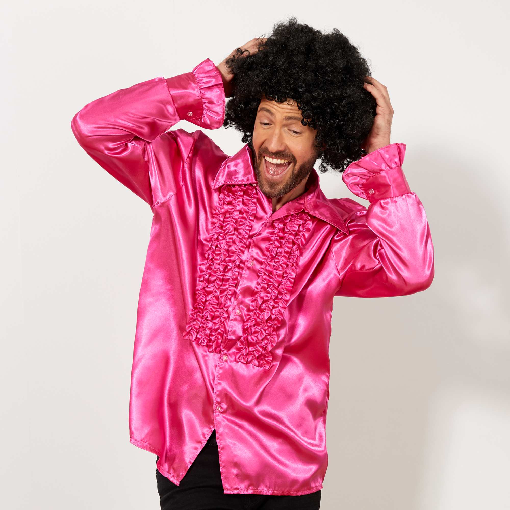 Siyah Renk Kıvırcık Afro Bonus Peruk (Lisinya)
