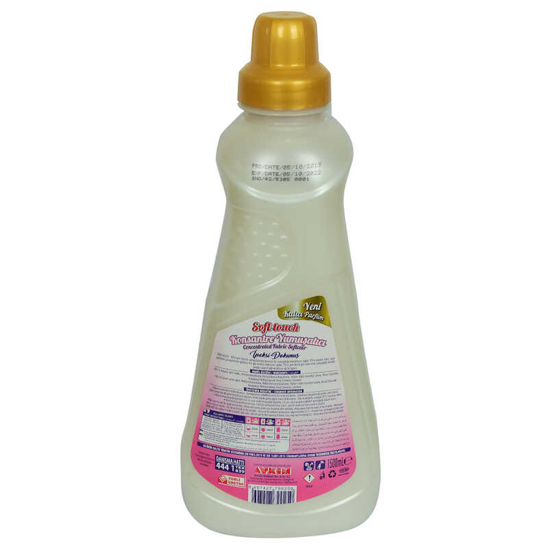 Soft Touch Konsantre Yumuşatıcı İpeksi Dokunuş Kalıcı Parfüm 60 Yıkama 1500 ML - Lisinya
