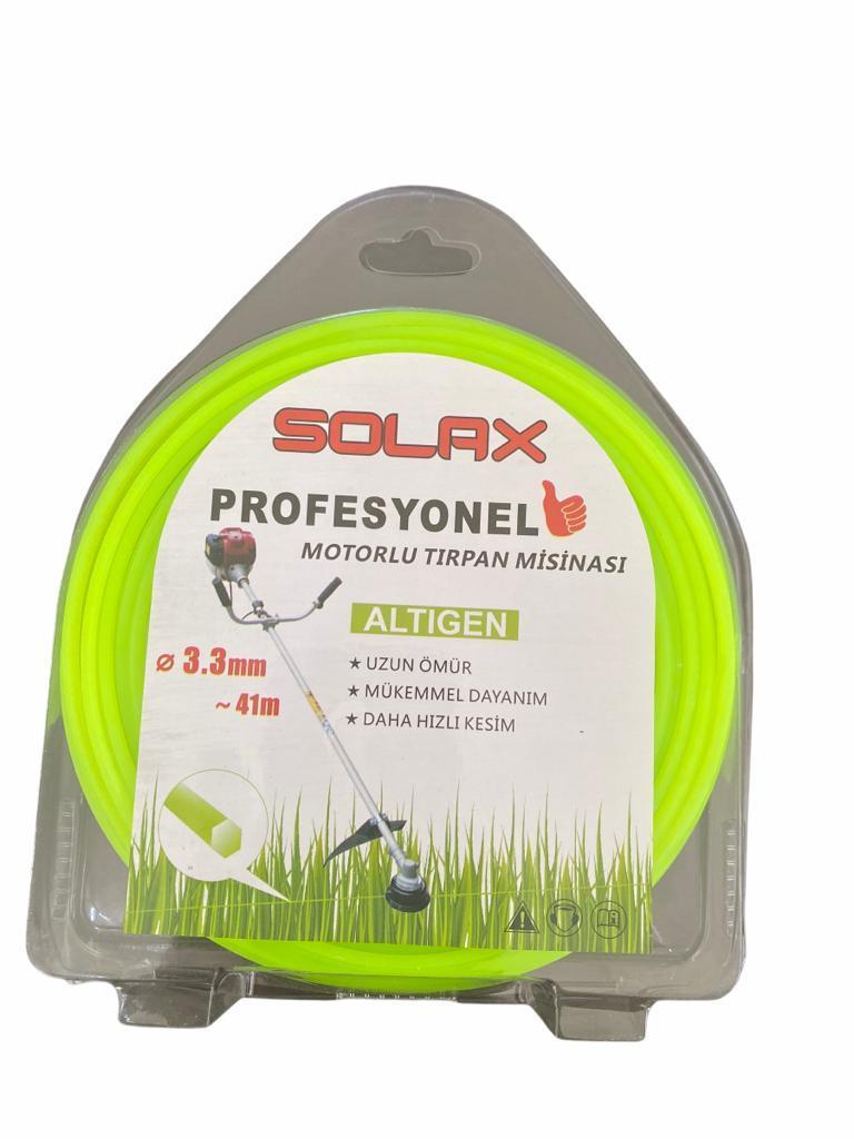 Lisinya202 Solax Altıgen Tırpan Misinası 3,3 mm 41 Metre