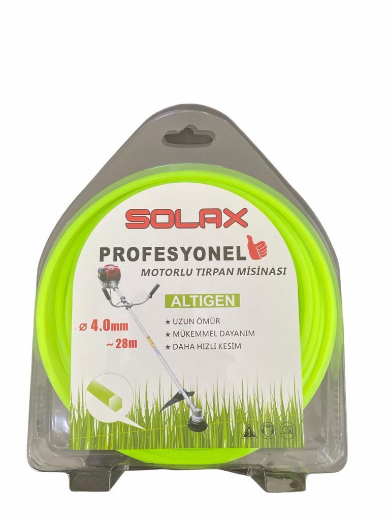 Lisinya202 Solax Altıgen Tırpan Misinası 4 mm 28 Metre