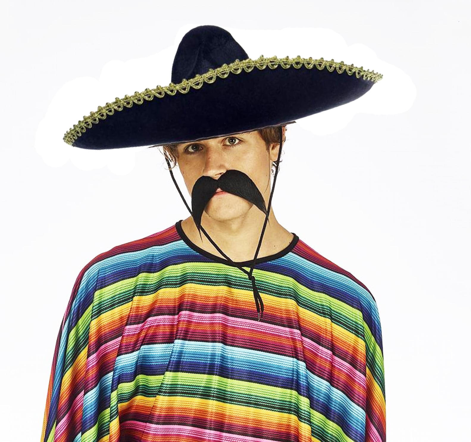 Sombrero Meksika Şapkası Mariachi Altın Şeritli Yetişkin Boy Sombrero Meksika Şapkası Mariachi Altın Şeritli Yetişkin Boy