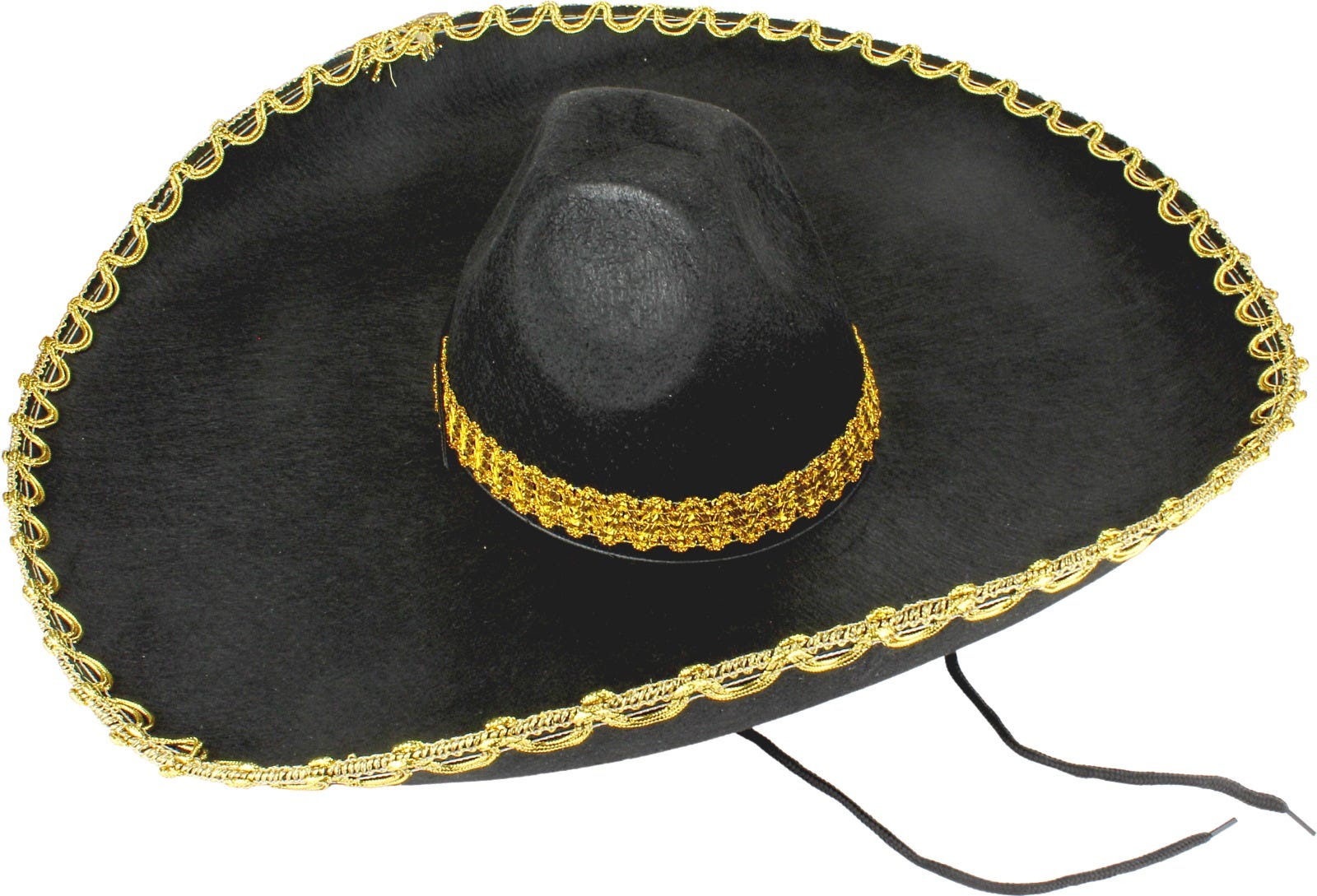 Sombrero Meksika Şapkası Mariachi Altın Şeritli Yetişkin Boy Sombrero Meksika Şapkası Mariachi Altın Şeritli Yetişkin Boy