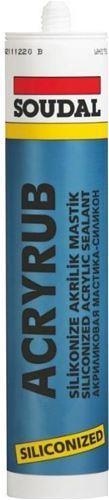 Soudal Acryrub Silikonize Mastik 310 ml Antrasit Lisinya202 Soudal Acryrub Silikonize Mastik 310 ml Antrasit