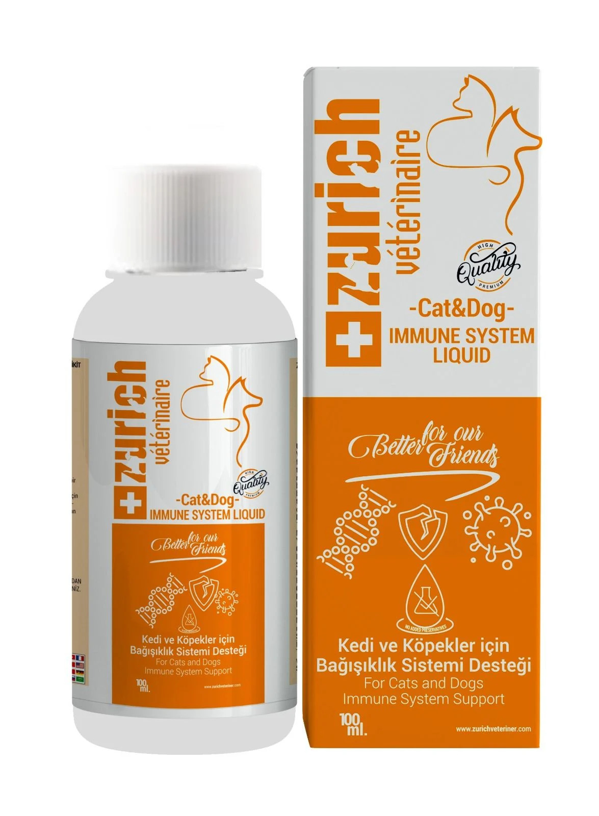 Kedi Köpek Bağışıklık Güçlendirici Likit 100 ML Sıvı Kedi Köpek Bağışıklık Güçlendirici Likit 100 ML Sıvı