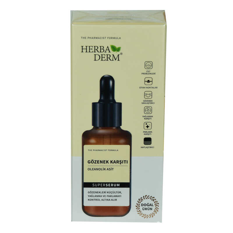 Lisinya214 Superserum Oleanolik Asit Gözenek Karşıtı Doğal Yüz Serumu 30 ML