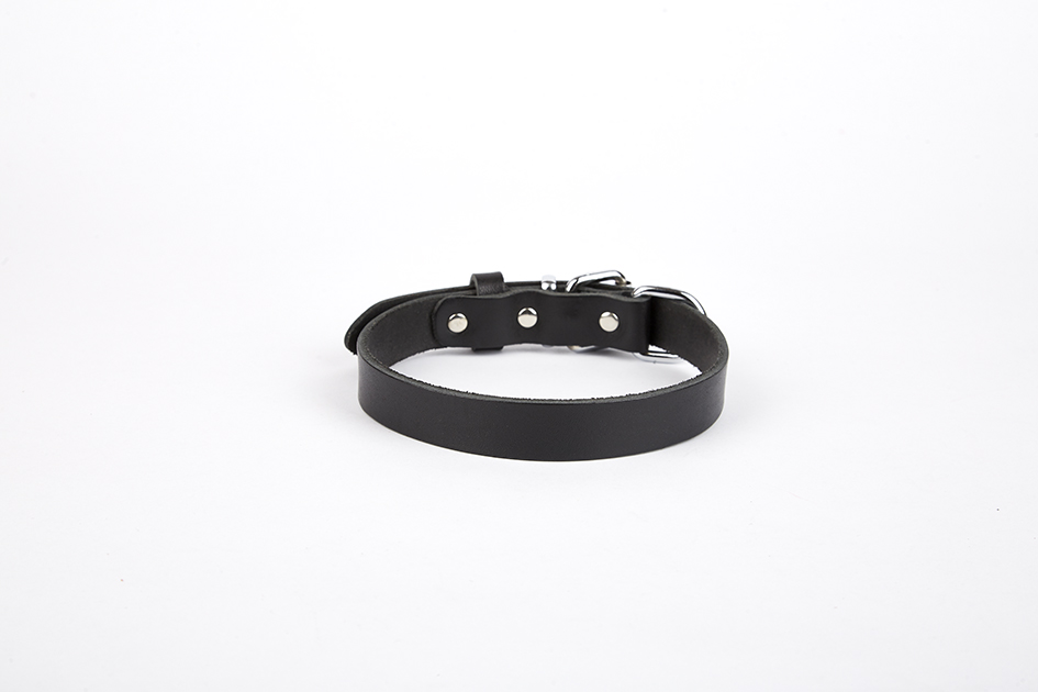 Deri El Yapımı Köpek Boyun Tasması 1,5x20-26 cm Siyah Lisinya205 Deri El Yapımı Köpek Boyun Tasması 1,5x20-26 cm Siyah