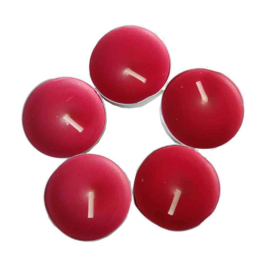 Lisinya214 Tea Lights Kırmızı Mum 5 li 1 Paket