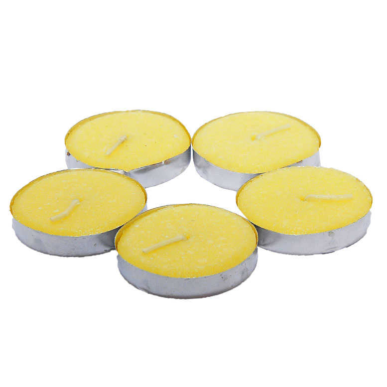 Lisinya214 Tea Lights Sarı Mum 5 li 1 Paket