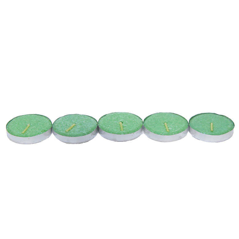 Lisinya214 Tea Lights Yeşil Mum 5 li 1 Paket
