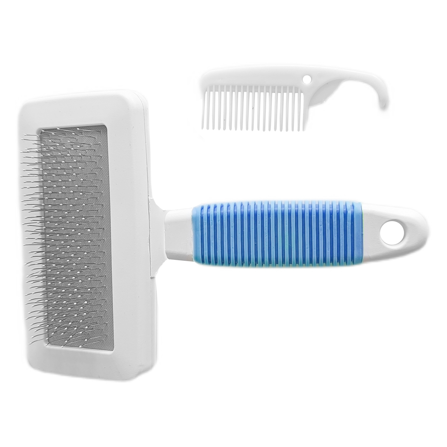 Lisinya205  Temizleme Aparatlı Kedi Köpek Tarağı 7 cm-14 cm Small Mavi