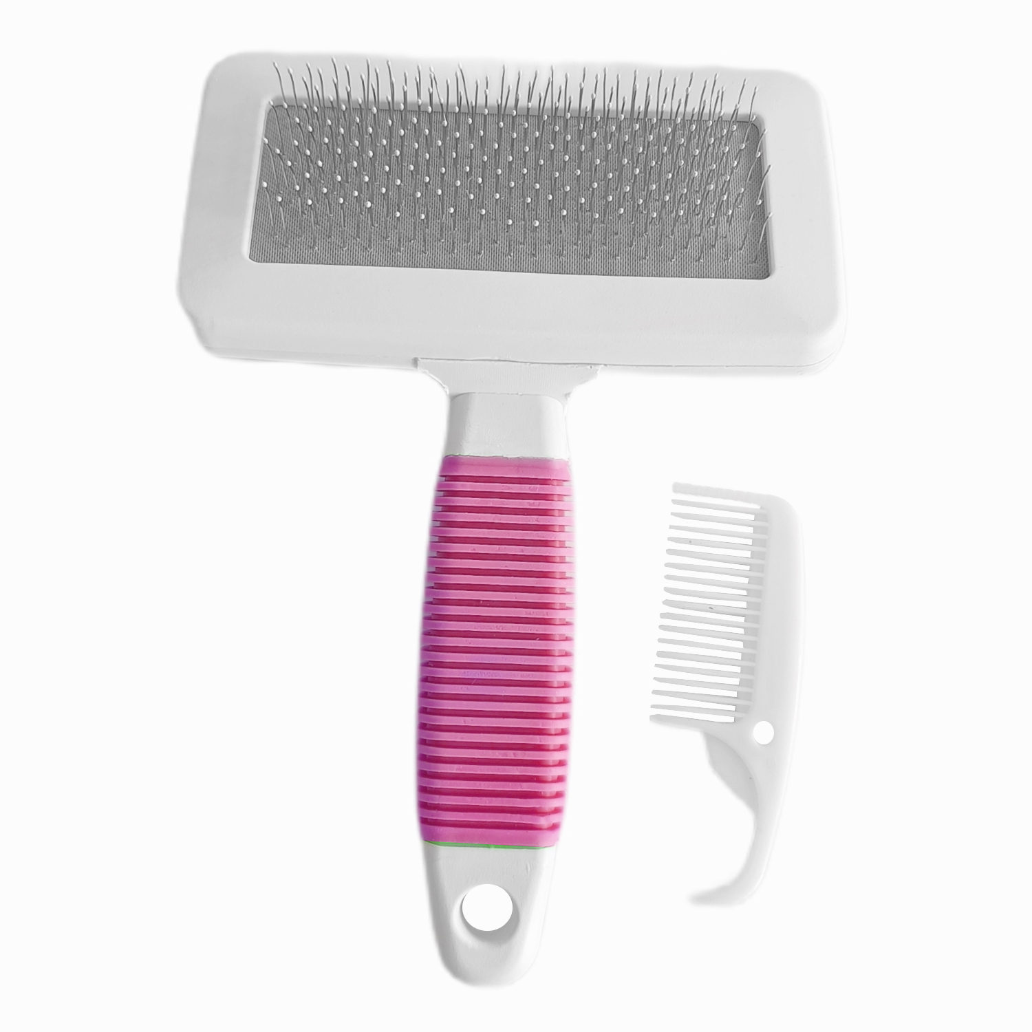 Lisinya205  Temizleme Aparatlı Kedi Köpek Tarağı 12 cm-15 cm Large Pembe