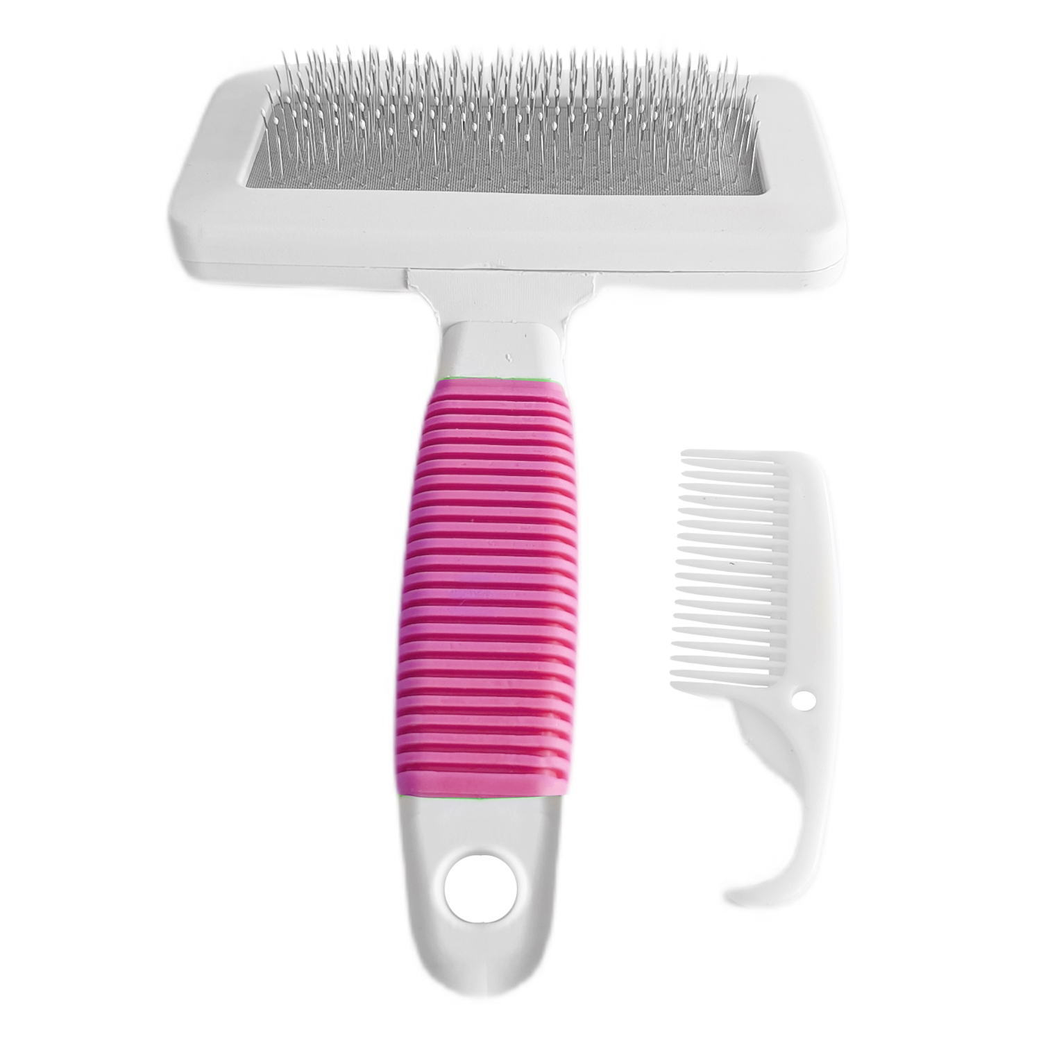 Lisinya205  Temizleme Aparatlı Kedi Köpek Tarağı 7 cm-14 cm Small Pembe