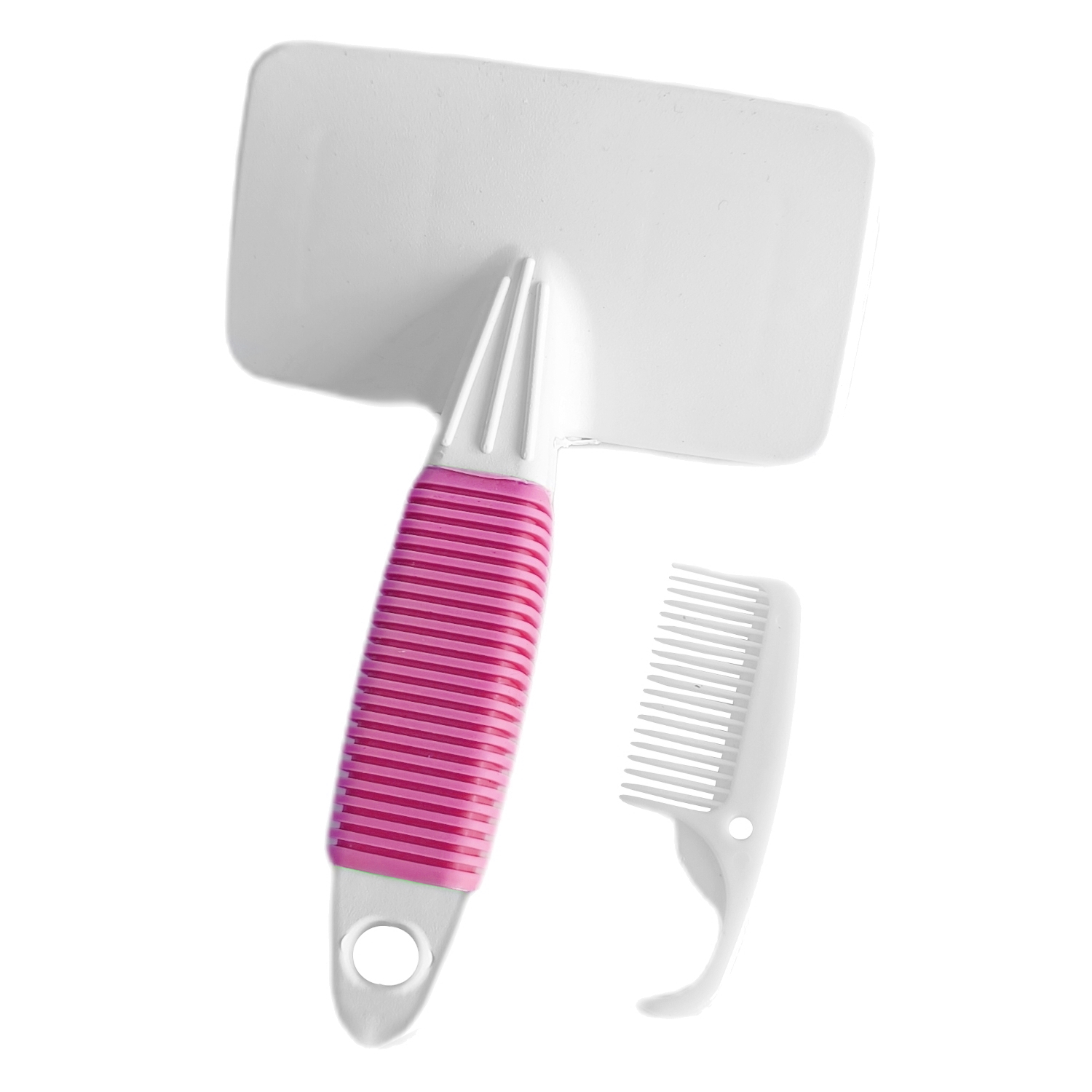 Lisinya205  Temizleme Aparatlı Kedi Köpek Tarağı 7 cm-14 cm Small Pembe