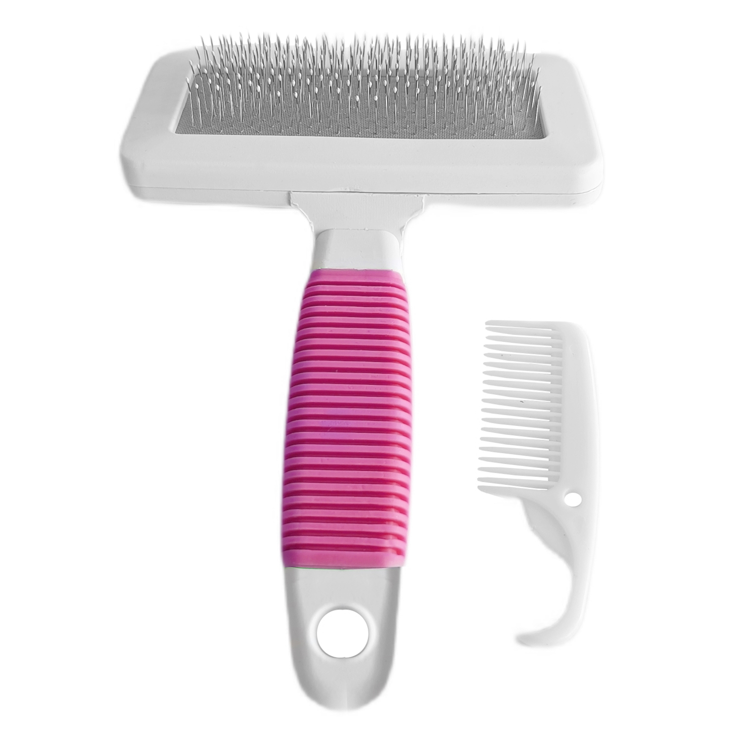 Lisinya205  Temizleme Aparatlı Kedi Köpek Tarağı 7 cm-14 cm Small Pembe
