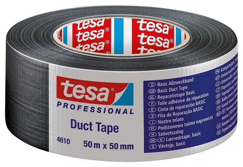 Lisinya202 Tesa 4610 Duck Bantı Siyah  50 mm 50 Metre