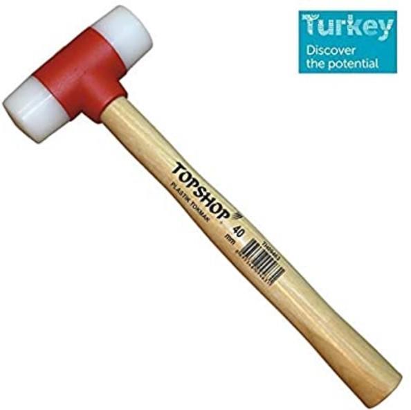 Topshop 09465 Ağaç Saplı Plastik Tokmak 50 mm Lisinya202 Topshop 09465 Ağaç Saplı Plastik Tokmak 50 mm