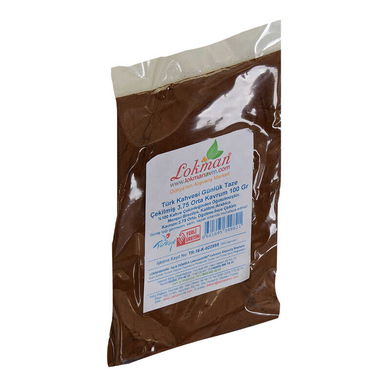 Lisinya214 Türk Kahvesi Günlük Taze Çekilmiş 3.75 Orta Kavrum 100 Gr Paket