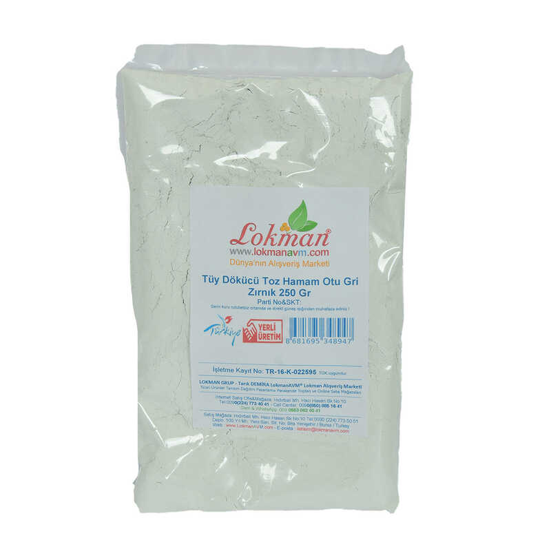 Lisinya214 Tüy Dökücü Toz Hamam Otu Gri Zırnık Bay Bayan 250 Gr Paket
