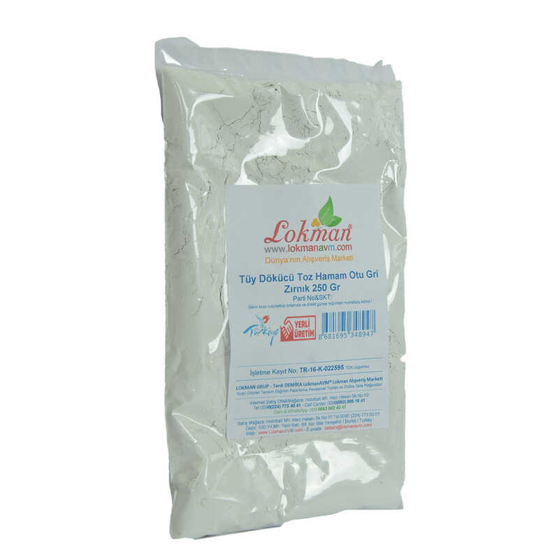 Lisinya214 Tüy Dökücü Toz Hamam Otu Gri Zırnık Bay Bayan 250 Gr Paket
