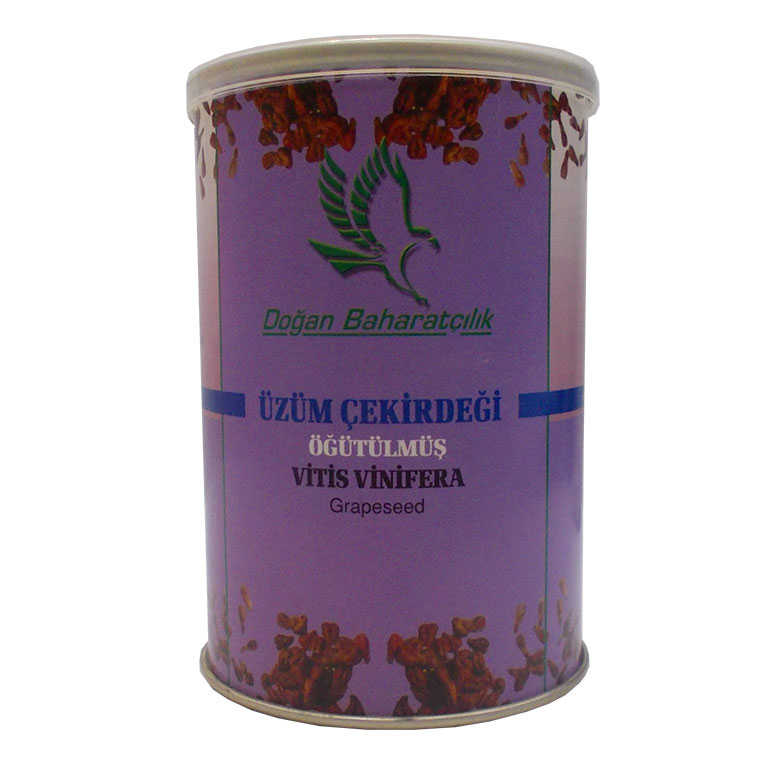 Lisinya214 Üzüm Çekirdeği Öğütülmüş Doğal 150 Gr Teneke Kutu