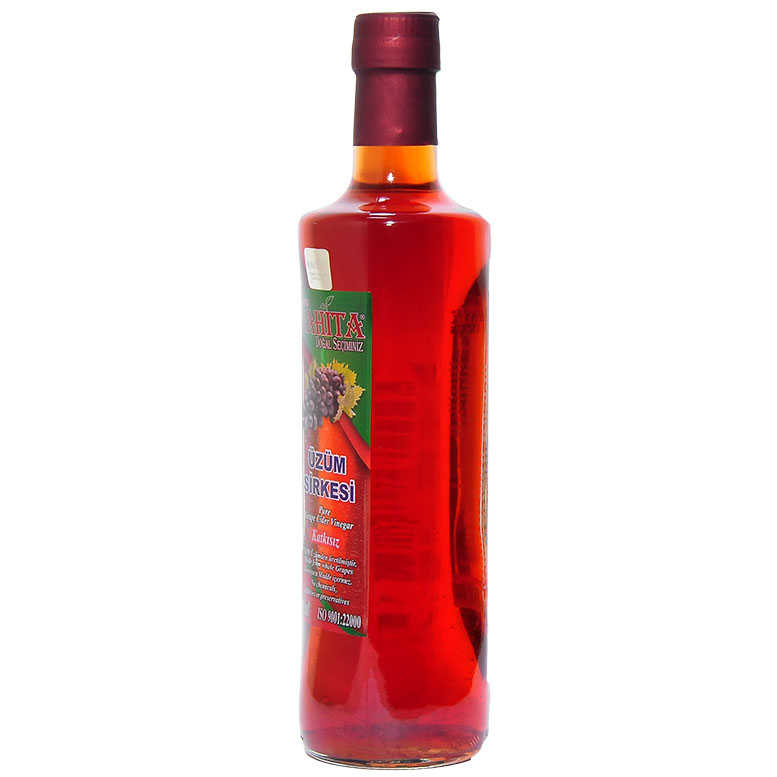 Lisinya214 Üzüm Sirkesi Doğal Katkısız Cam Şişe 500 ML