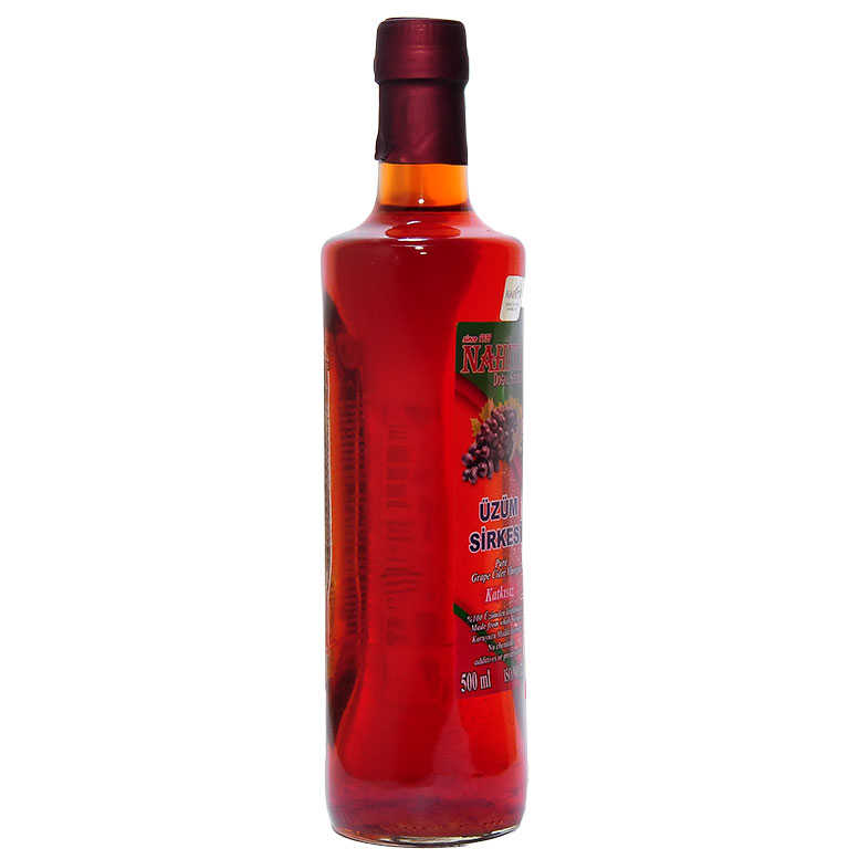 Lisinya214 Üzüm Sirkesi Doğal Katkısız Cam Şişe 500 ML