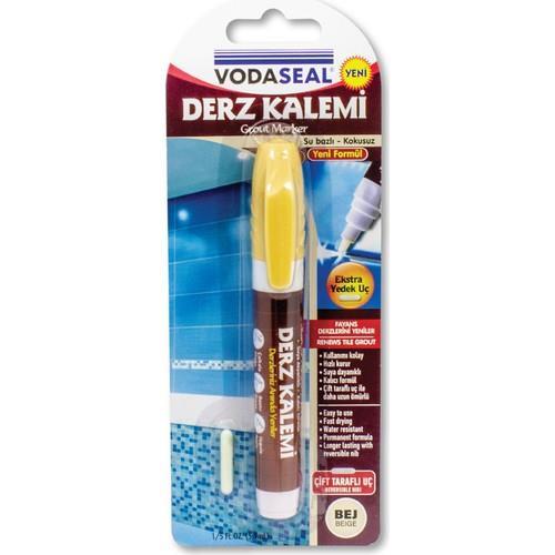 Çift Uçlu Su Bazlı Kokusuz Kalıcı Derz Kalemi Bej Lisinya202 Vodaseal Çift Uçlu Su Bazlı Kokusuz Kalıcı Derz Kalemi Bej