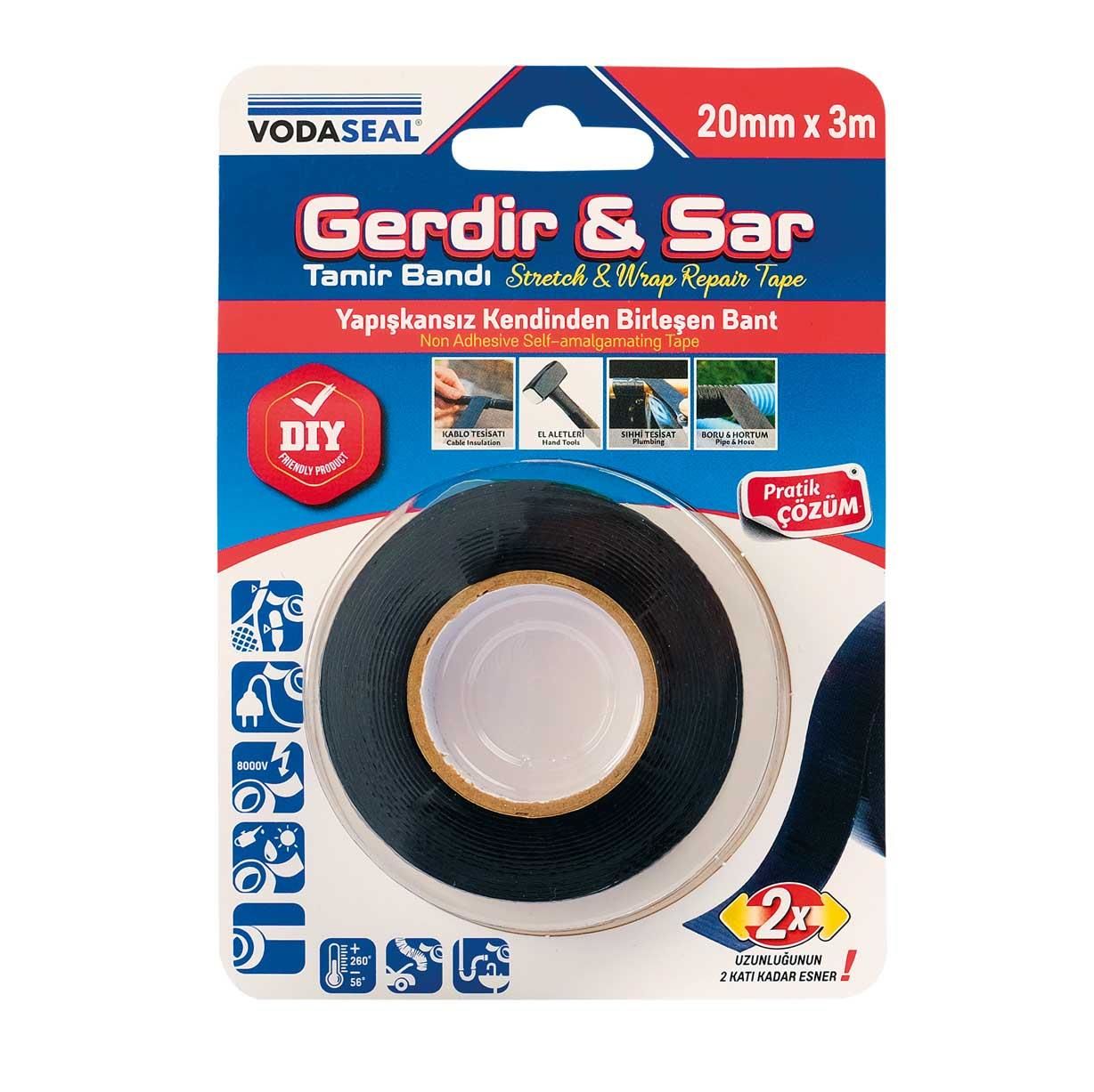 Gerdir Sar Tamir Bandı 20 mm 3 Metre - Lisinya