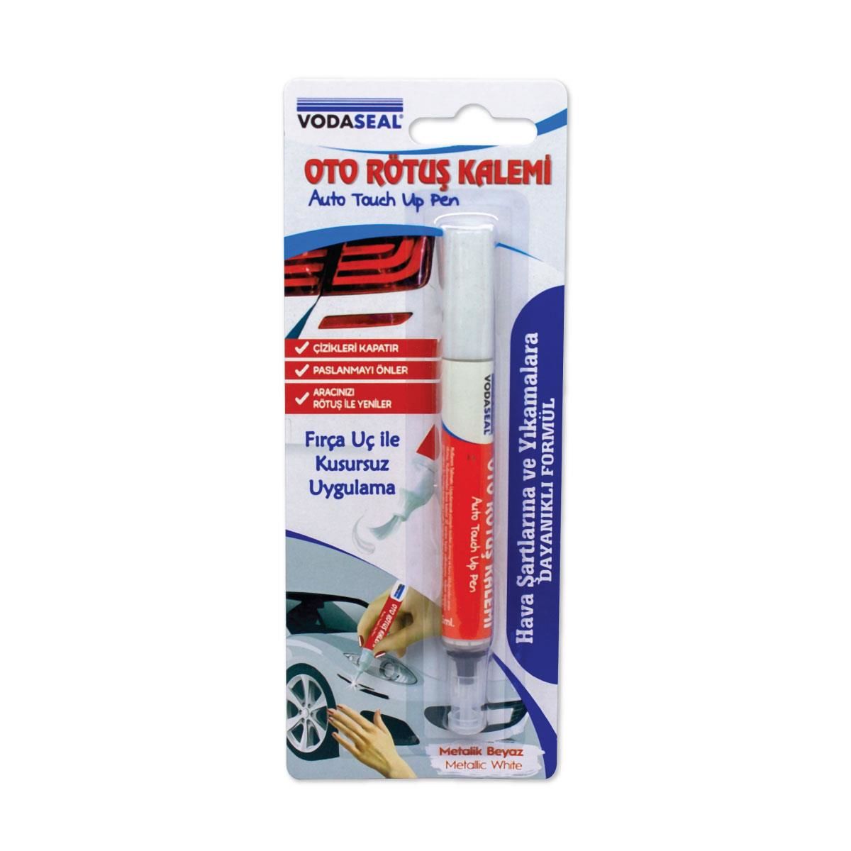 Oto Rötuş Kalemi Metalik Beyaz 5 ml - Lisinya