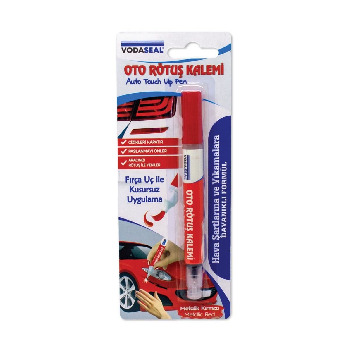 Oto Rötuş Kalemi Metalik Kırmızı 5 ml - Lisinya
